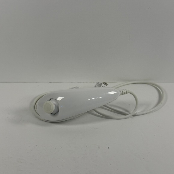 Nintendo Wii Nunchuk Controller White Wired Video Game Console Accessory - Picture 2 of 7